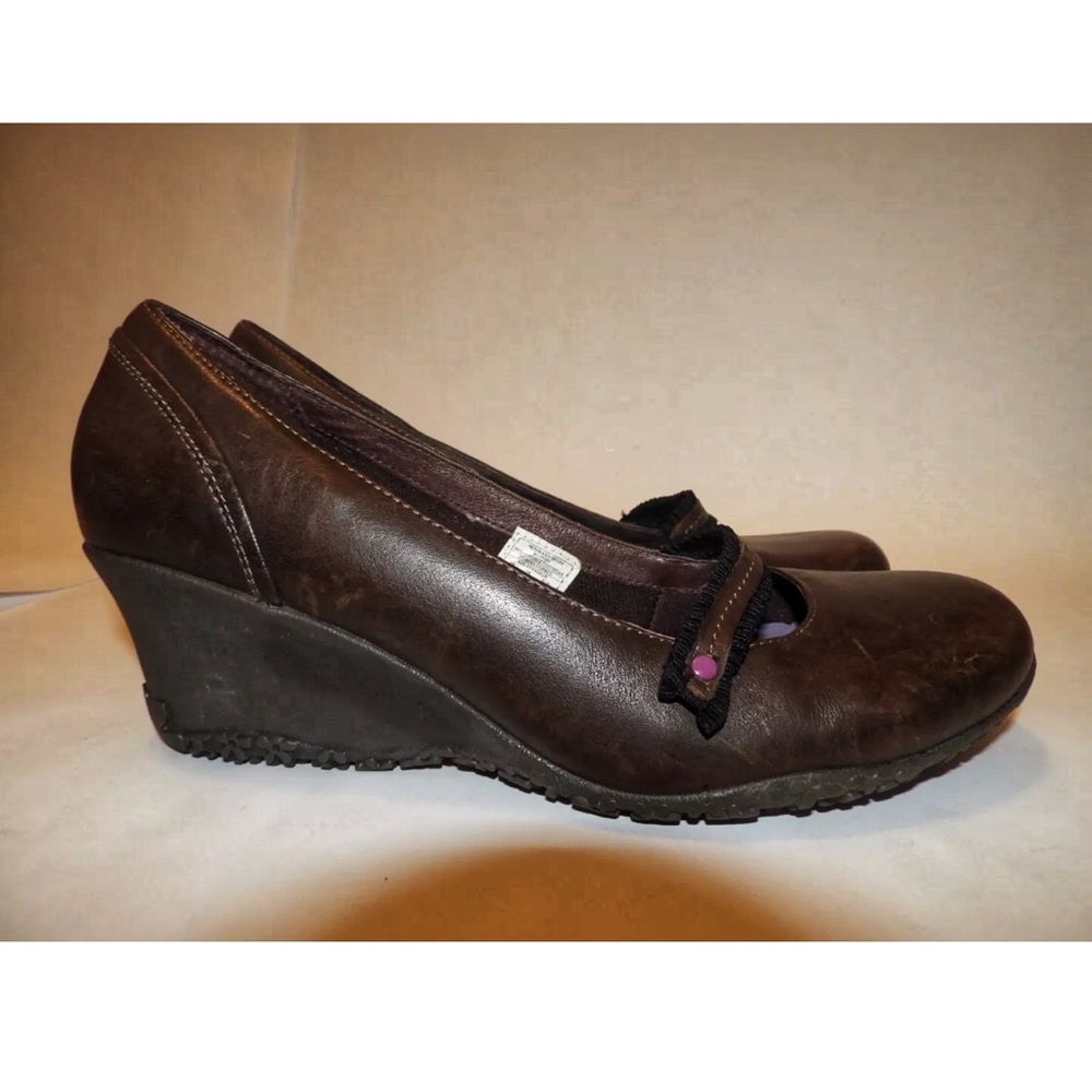 Merrell Petunia Wedge Espresso Leather Pre-Loved